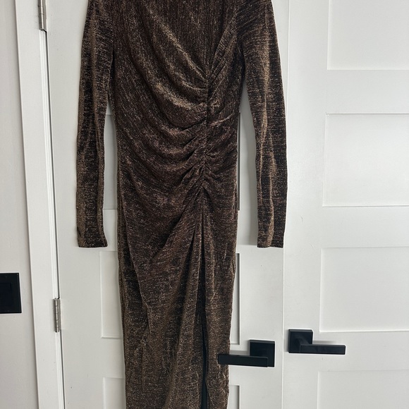 Rachel Zoe metallic dress black/gold. Size 6 - Picture 2 of 7